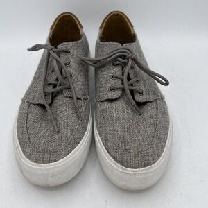 Men's Crevo Casual Shoes Alec‎ Lace Up Canvas Low Top Boat Sneakers Size 8